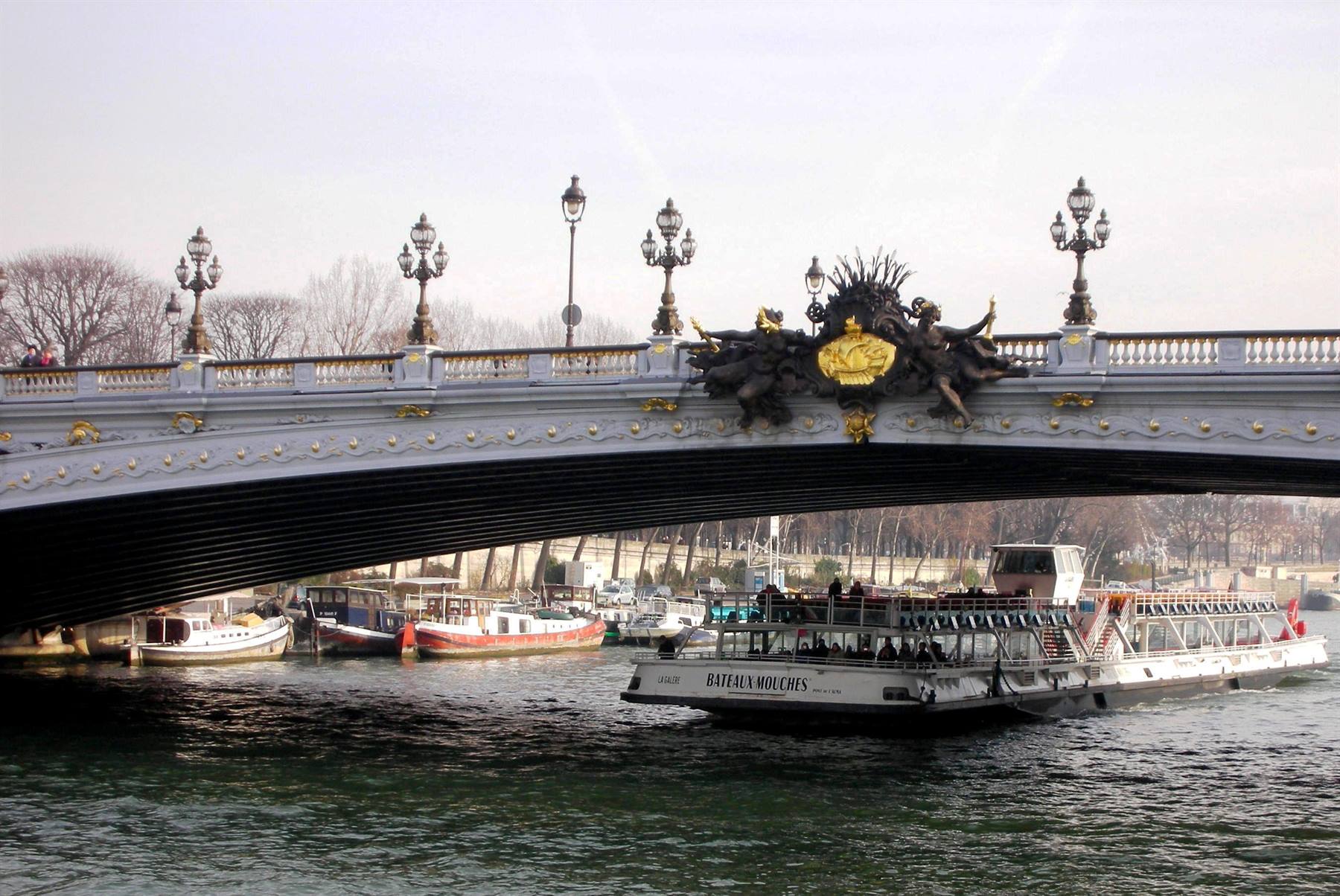 bateaux mouches parigino sulla senna 