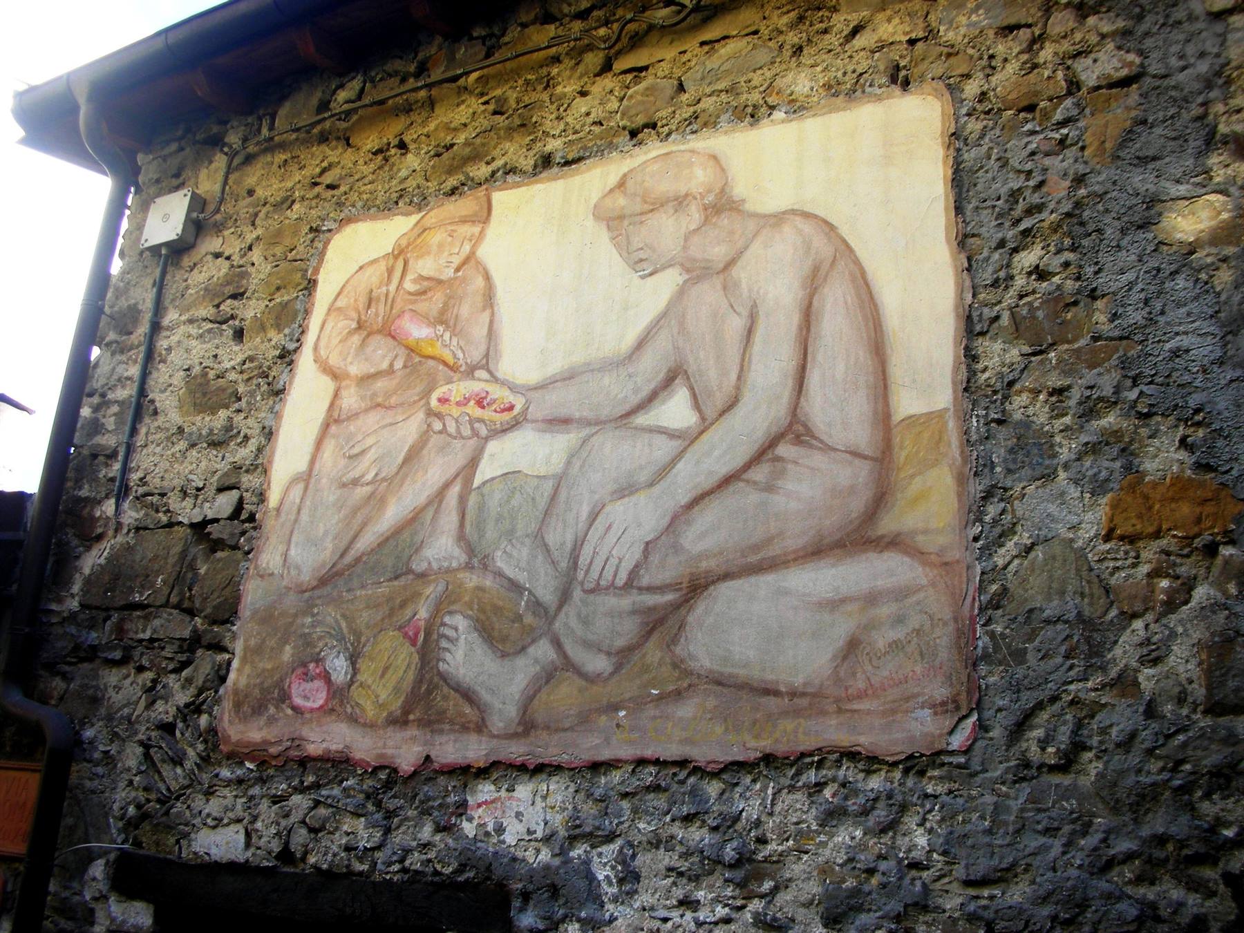 Un murales nel borgo