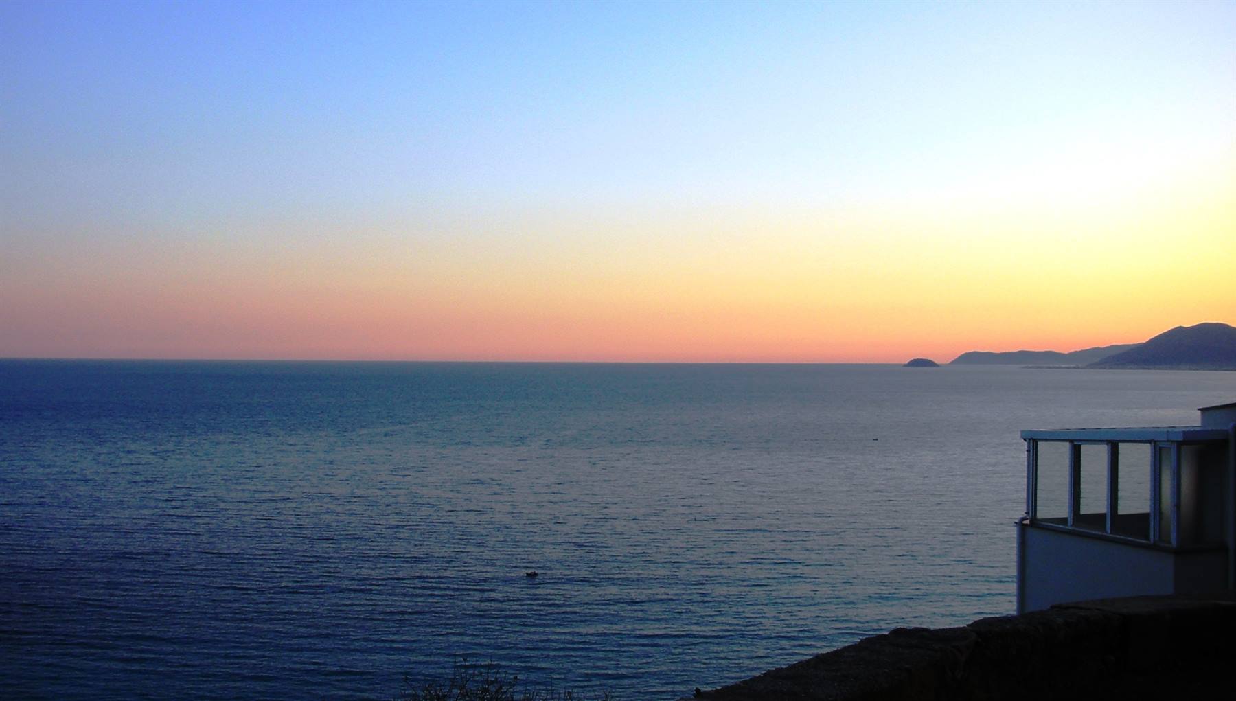 tramonto sul mar ligure
