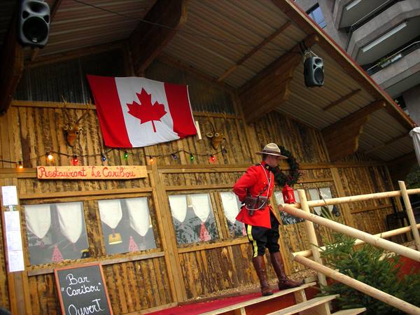 ristorante canadese al mercatino di natale