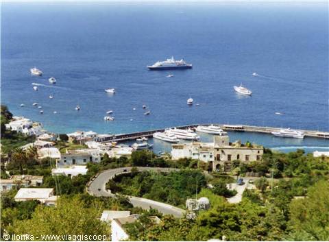 porto di capri, golfo, veduta dall'alto