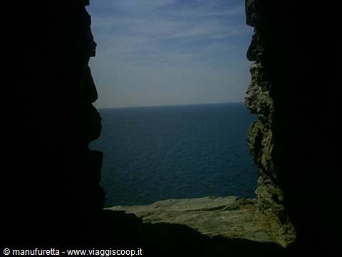Mare dalla torre di Vernazza