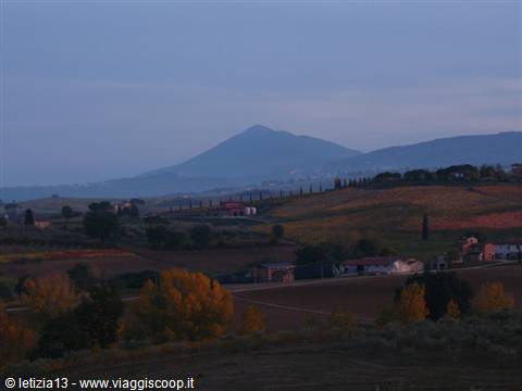 Tramonto sulla Val D'Orcia