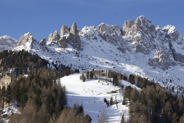 Ski Area Catinaccio - Vista sul Catinaccio e sulla pista Pra Martin