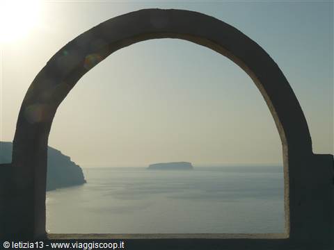 Tramonto in caldera