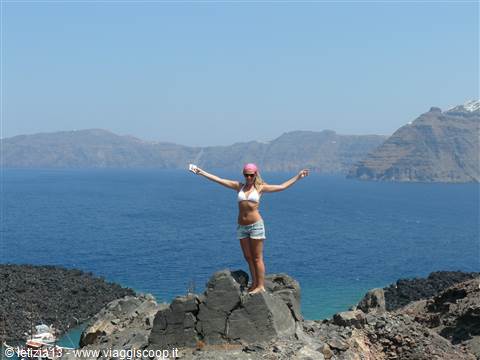 Nea Kameni - Vista sulla caldera