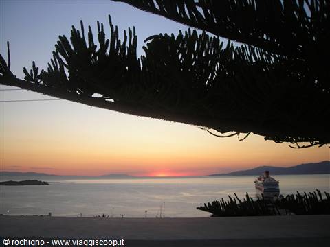Tramonto visto dalla terrazza del nostro appartamento
