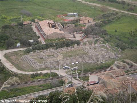 Himera - tempio della della Vittoria - dall'alto della collina.