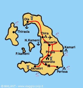 Mappa Santorini