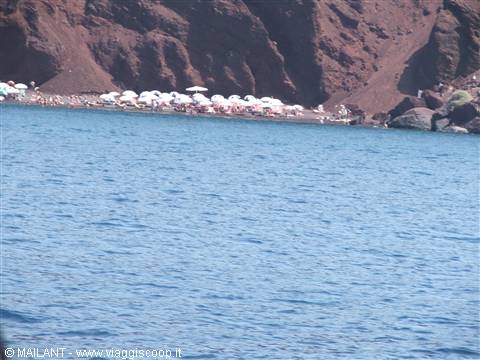 La famosa....RED BEACH....Santorini-Spiaggia Rossa