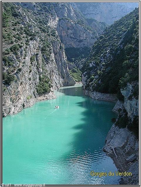 Gorges du Verdon - La foce del Verdon prima di entrare nel Lac Sainte Croix