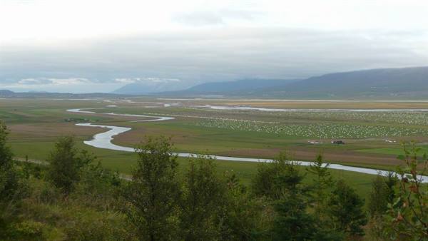 Varmahlìd dalla cima del Reykjahòll