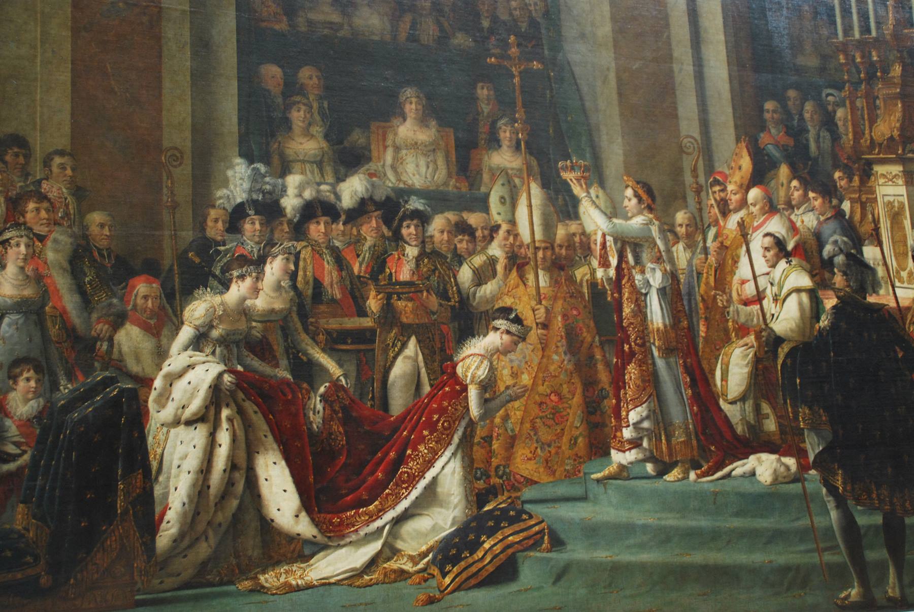 Dipinto di David: l'incoronazione di Napoleone a Notre-Dame de Parigi