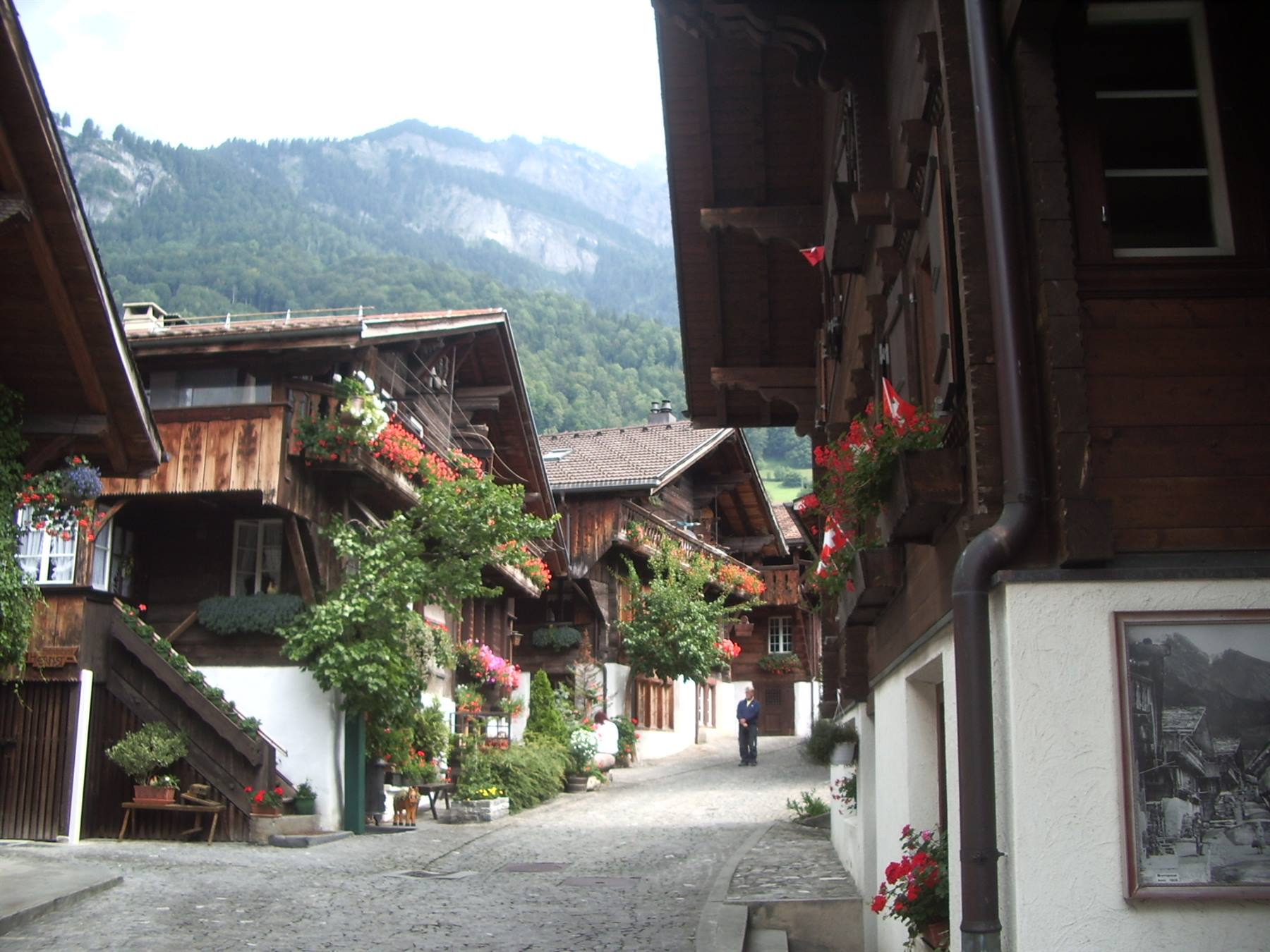 Brienz, balconi in fiore