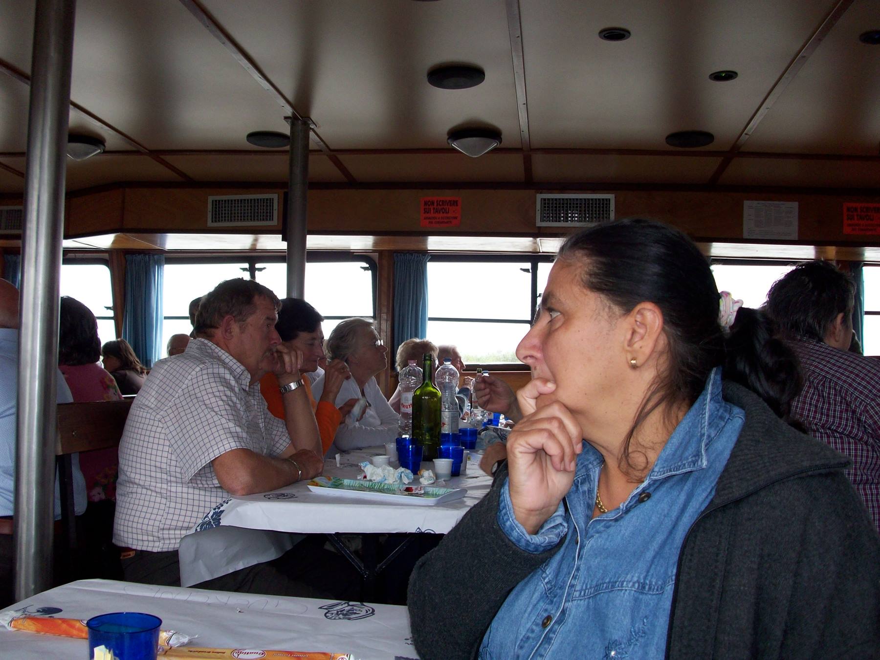 Pranzo a bordo della motonave