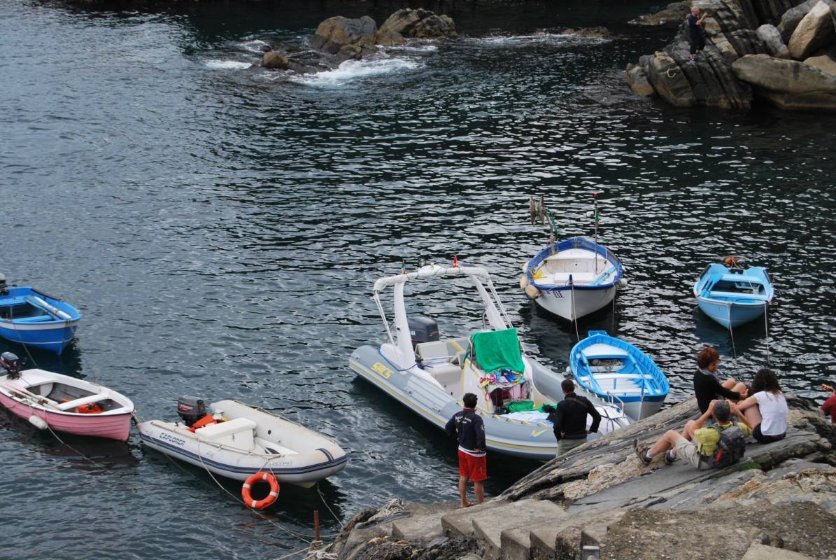 Il ns. gommone a Riomaggiore