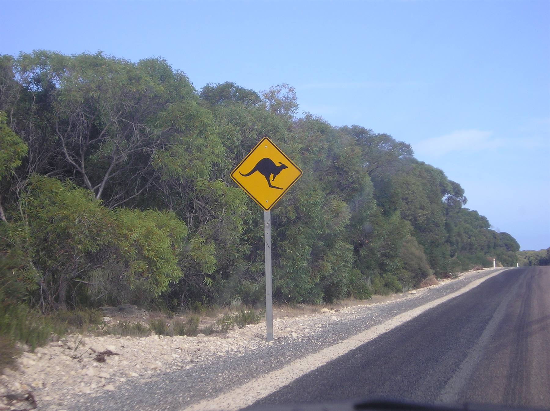 on the road
