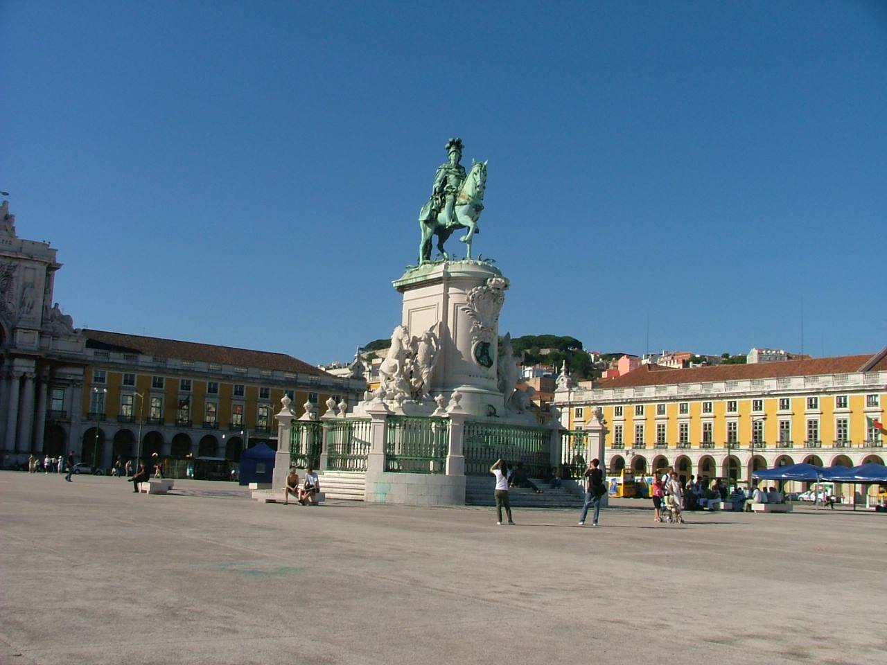 Lisboa: Praca do Comercio, statua equestre di Dom Josè I