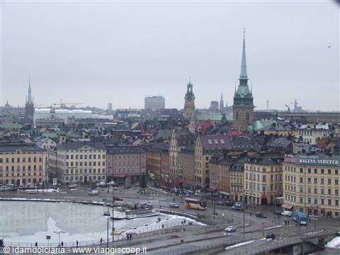 STOCCOLMA- Gamla Stan dall'ascensore Katarina