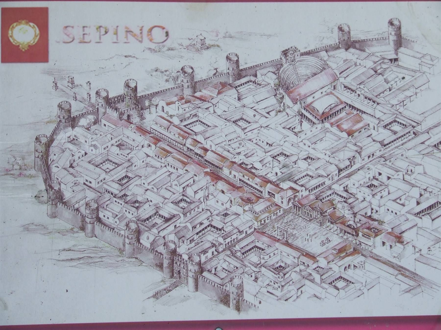 SAEPINUM - Ricostruzione del sito