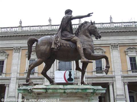 ROMA - Statua Equestre di Marco Aurelio sul Campidoglio