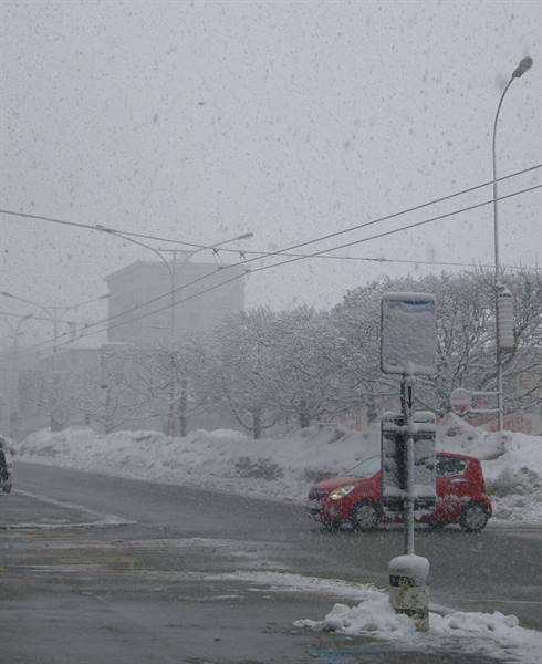 Nevicata alla Chaux de Fonds