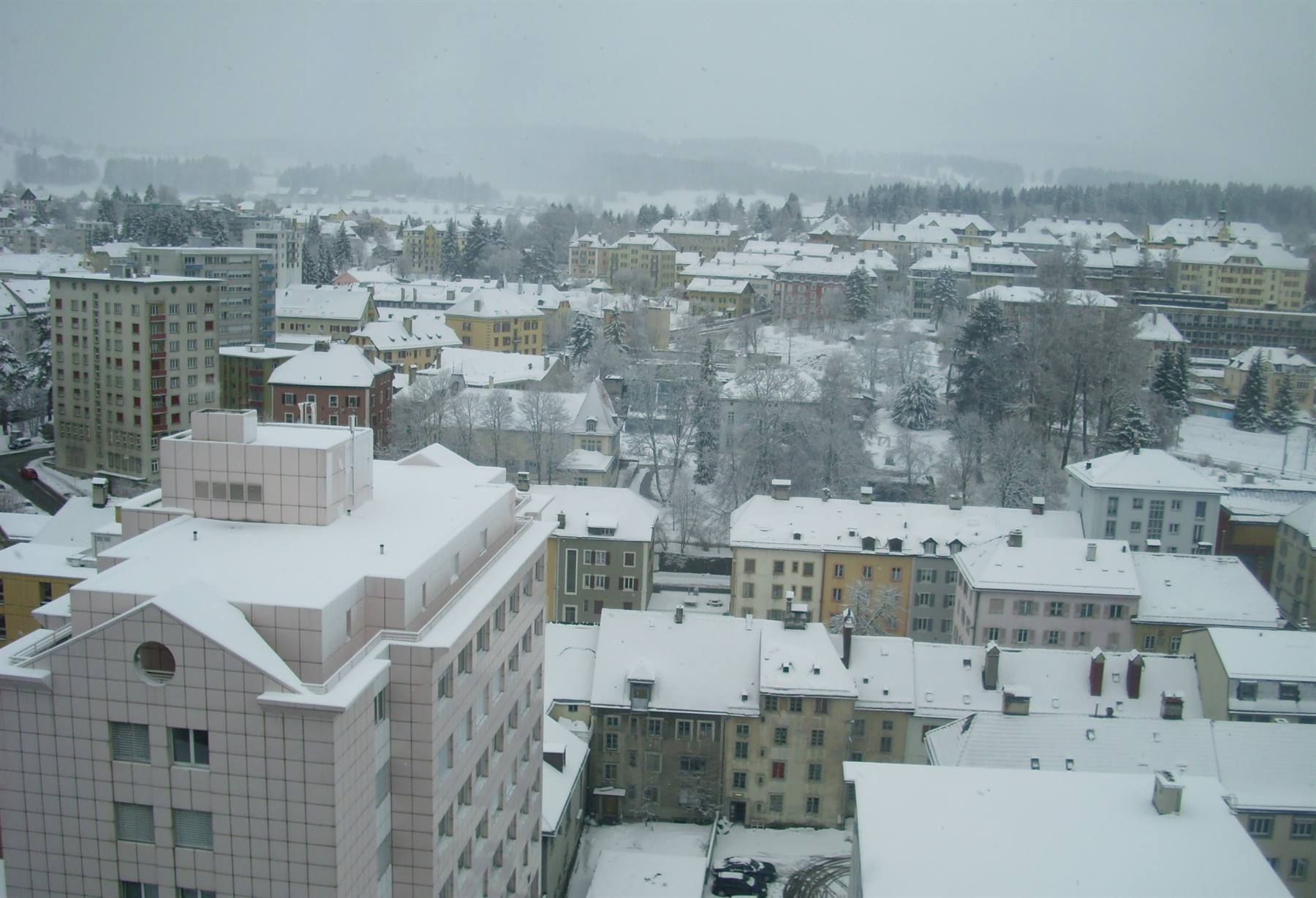 La Chaux de Fonds innevata