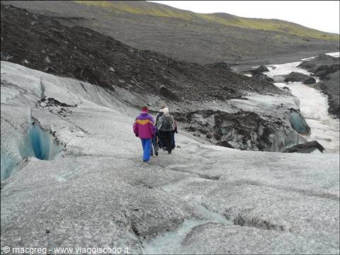 Parco Nazionale di Skaftafell, escursione sul ghiacciaio