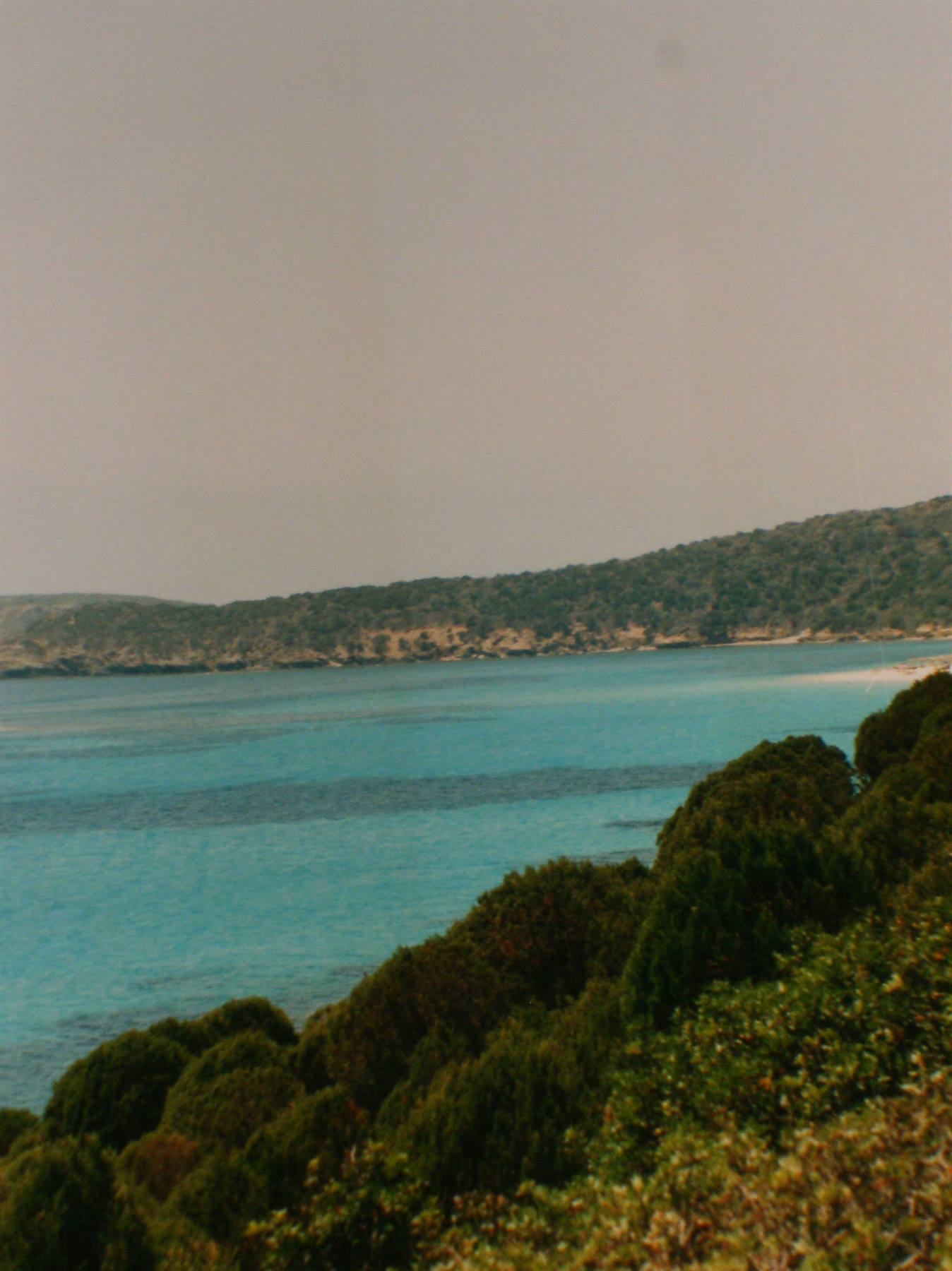 Il mare di Porto Pino visto da casa