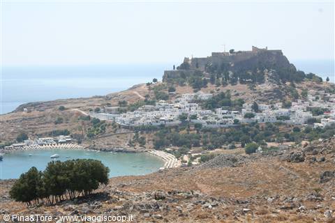 lindos dall'alto