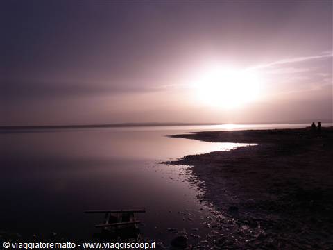 fiume Eufrate - tramonto