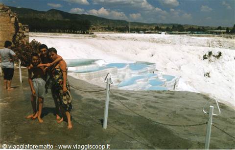 Pamukkale - bagno nellla sorgente calda