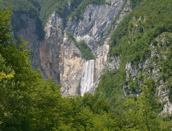 cascata di Boka, vicino Bovec