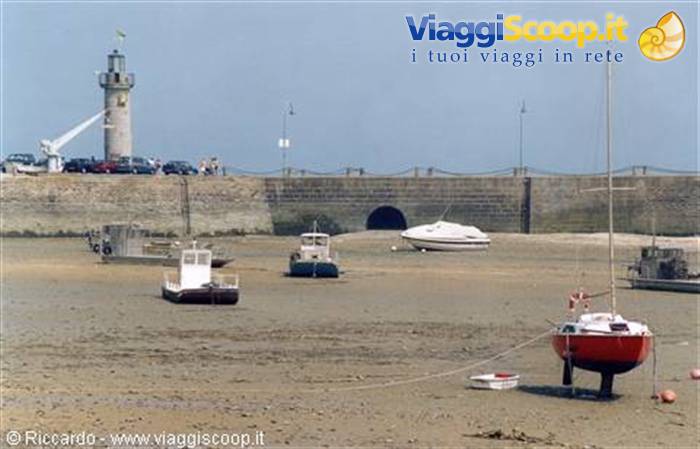 Effetto della marea a Mont St Michel