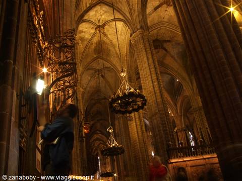 Interno della Cattedrale di Barcellona
