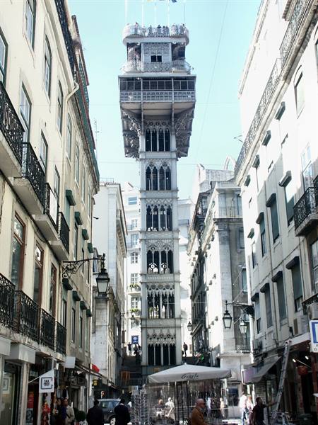 01 Lisbona - 03.06 Baixa - Elevador de Santa Justa da Rua Augusta