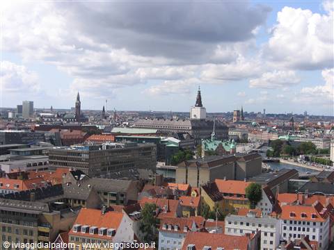 Copenaghen, vista dal campanile di Vor Frelsers kirke