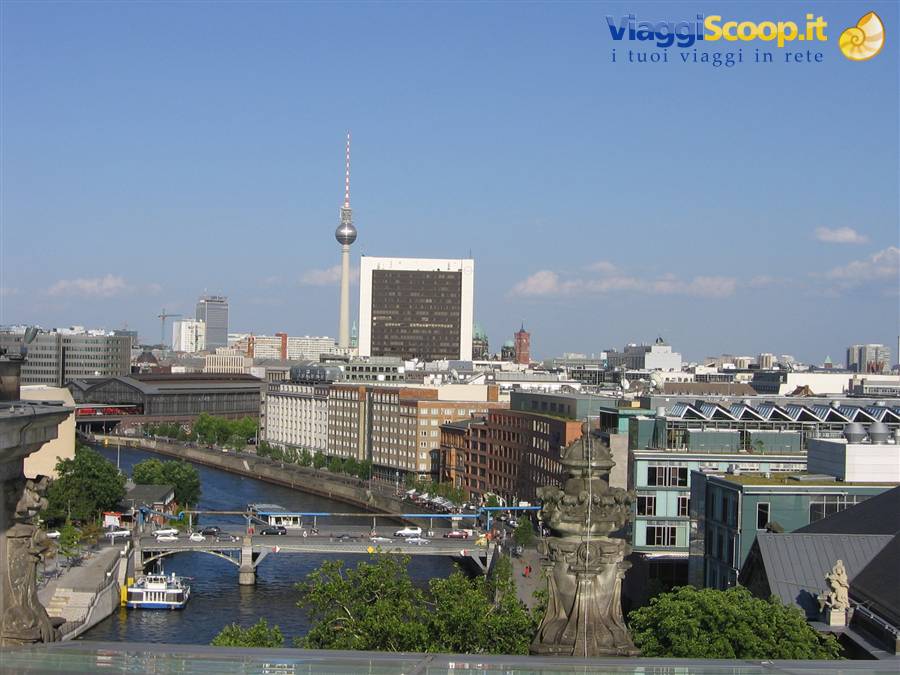 Berlino, vista dalla cupola del Reichstag