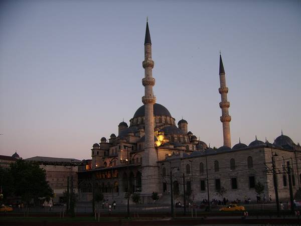 Moschea al tramonto