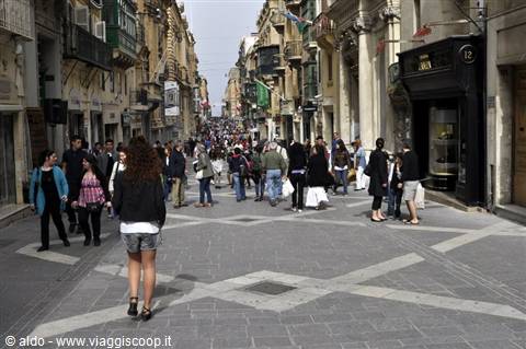 Via principale di La Valletta
