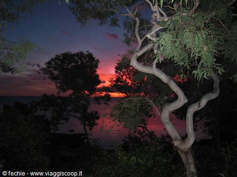 Il tramonto dalla nostra veranda a Lizard Island