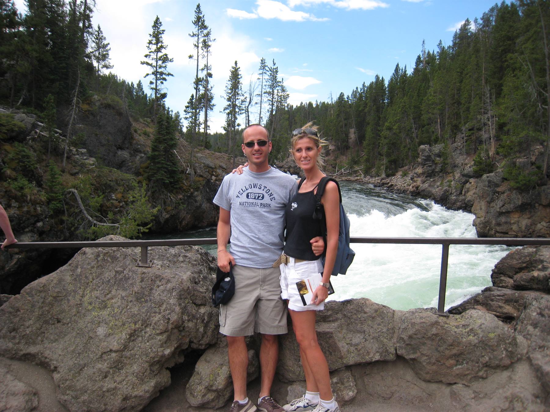 Yellowstone - noi due alle Upper Falls
