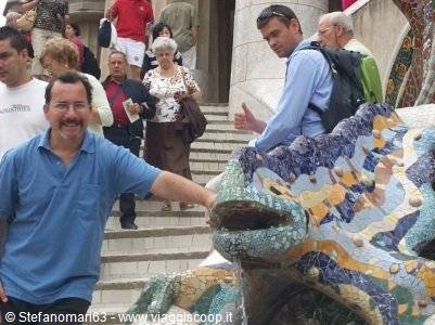 Stefano e il rettile di Park Guell