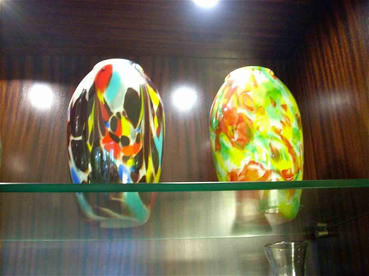 Vasi artistici di vetro 