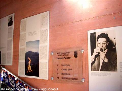 Documenti e foto su Cesare Pavese presso la Biblioteca
