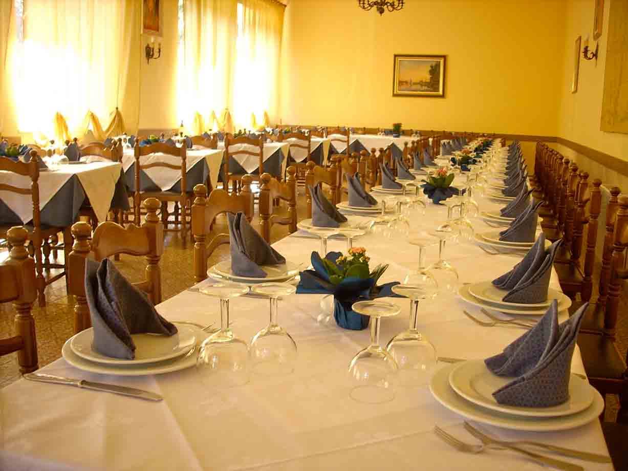 Nelle sale del Ristorante San Pietro