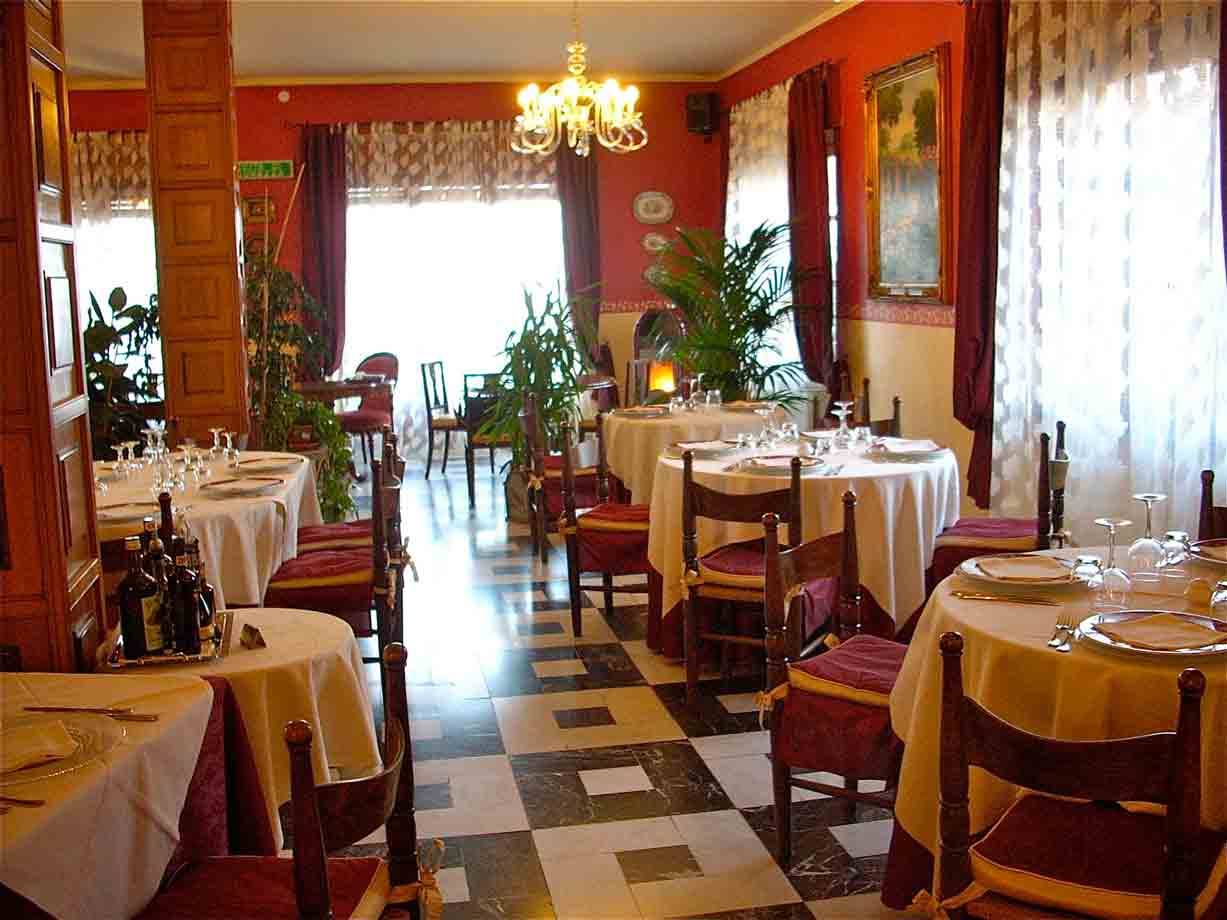 La sala dell'Albergo Ristorante Malò