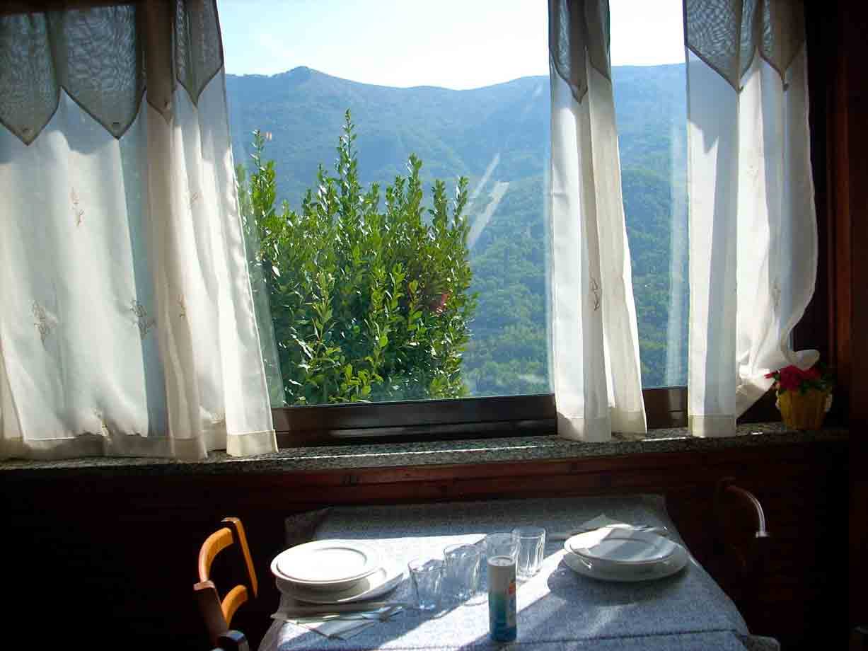 Panorama dal Ristorante U Baccan