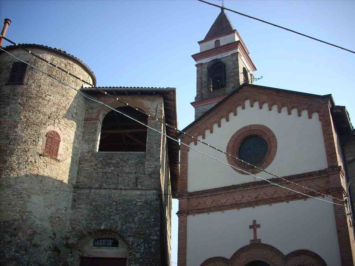 Veduta del Castello e dell'Oratorio di San Giovanni Battista