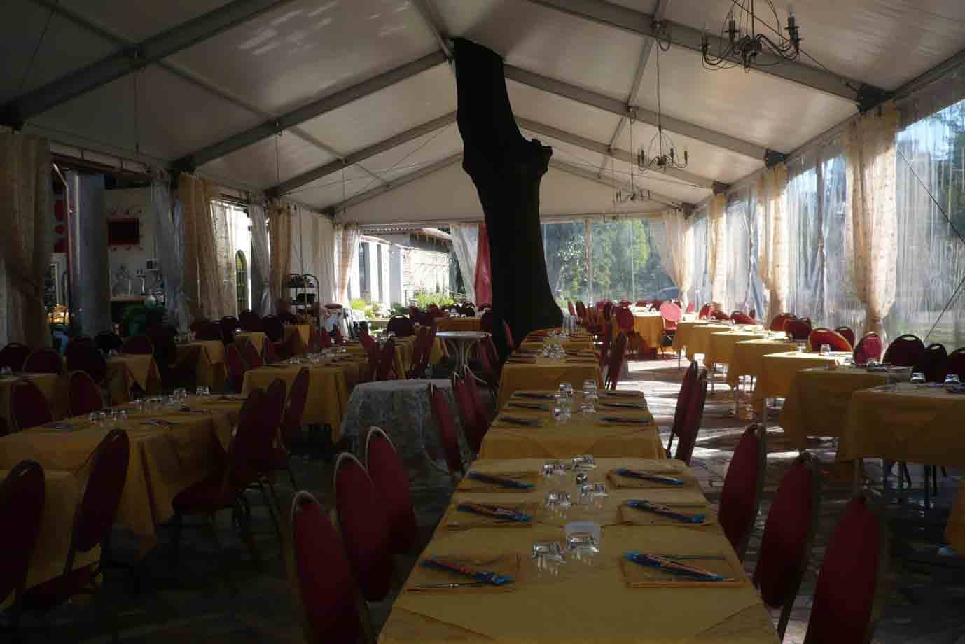 La veranda dell'Hotel Ristorante Julia